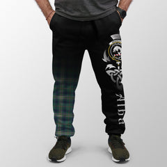 Kennedy Modern Tartan Crest Jogger Sweatpants - Alba Celtic Style