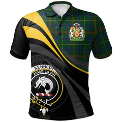 Kennedy 2 Tartan Polo Shirt - Royal Coat Of Arms Style