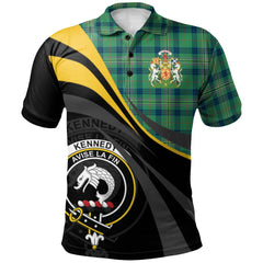 Kennedy Ancient Tartan Polo Shirt - Royal Coat Of Arms Style