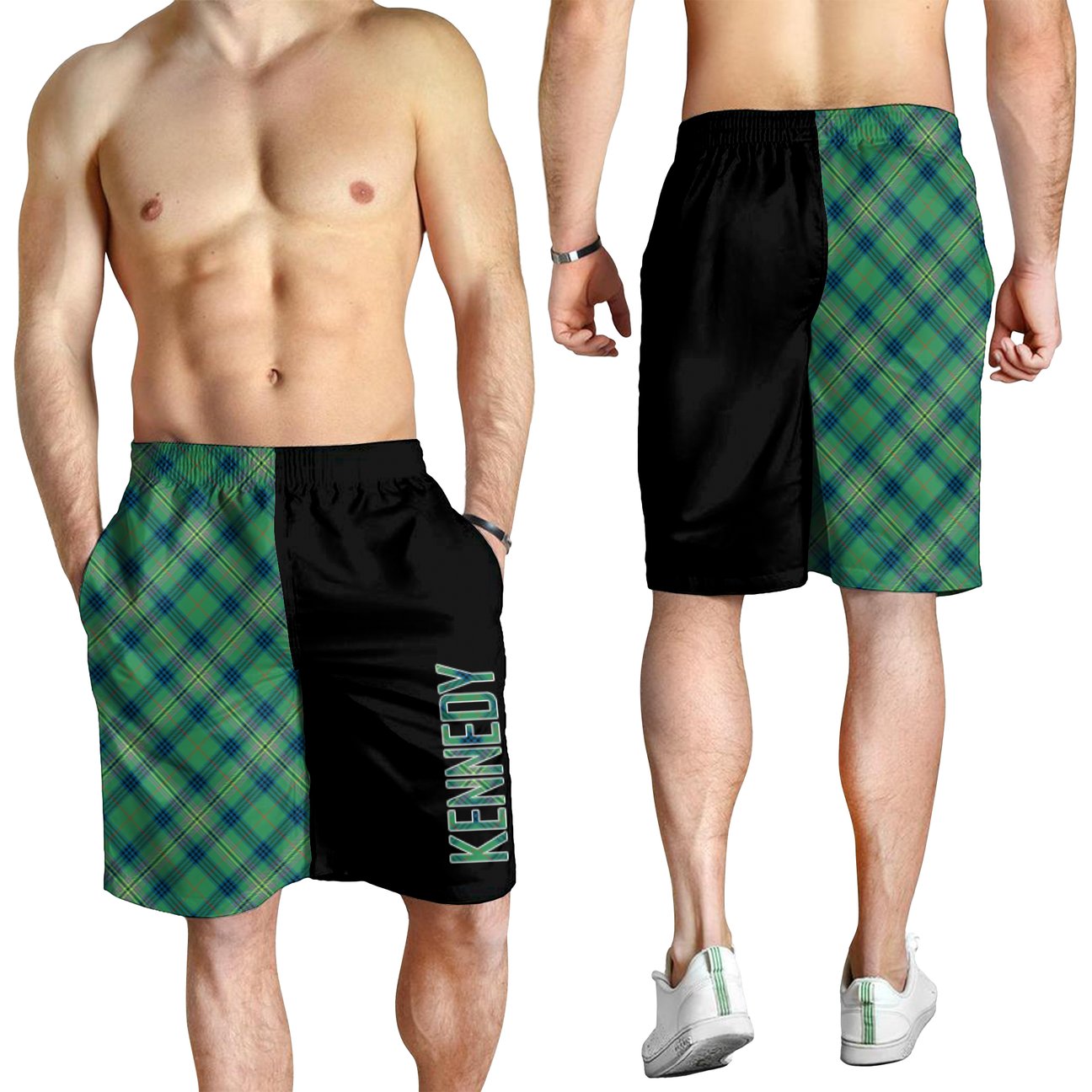 Kennedy Ancient Tartan Crest Men's Short - Cross Style