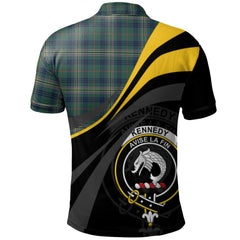 Kennedy Modern Tartan Polo Shirt - Royal Coat Of Arms Style