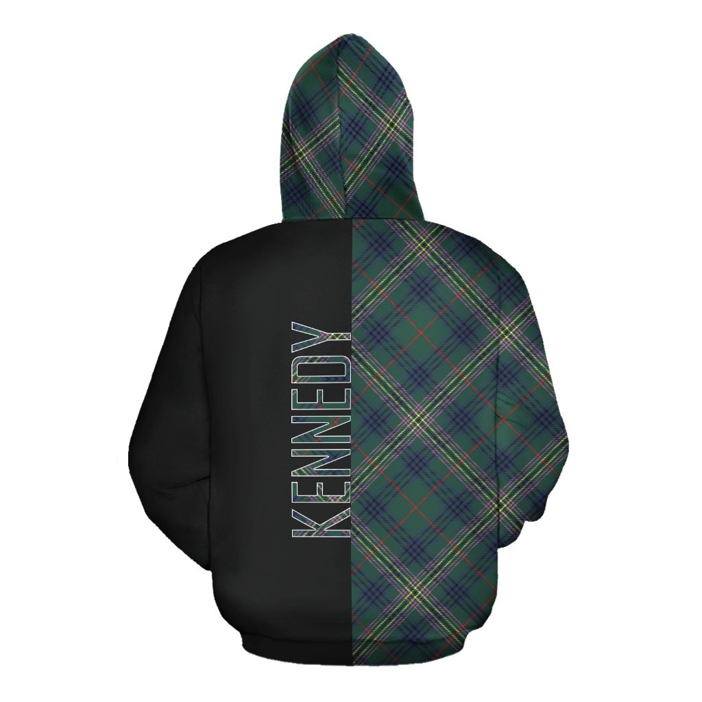 Kennedy Modern Tartan Hoodie Half of Me - Cross Style