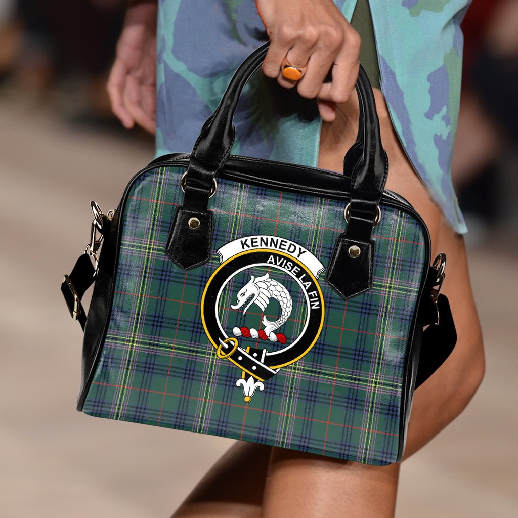 Kennedy Modern Tartan Crest Shoulder Handbags