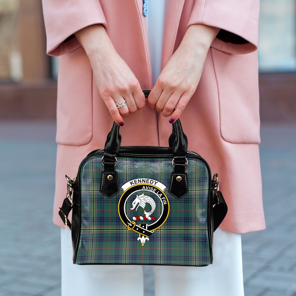 Kennedy Modern Tartan Crest Shoulder Handbags