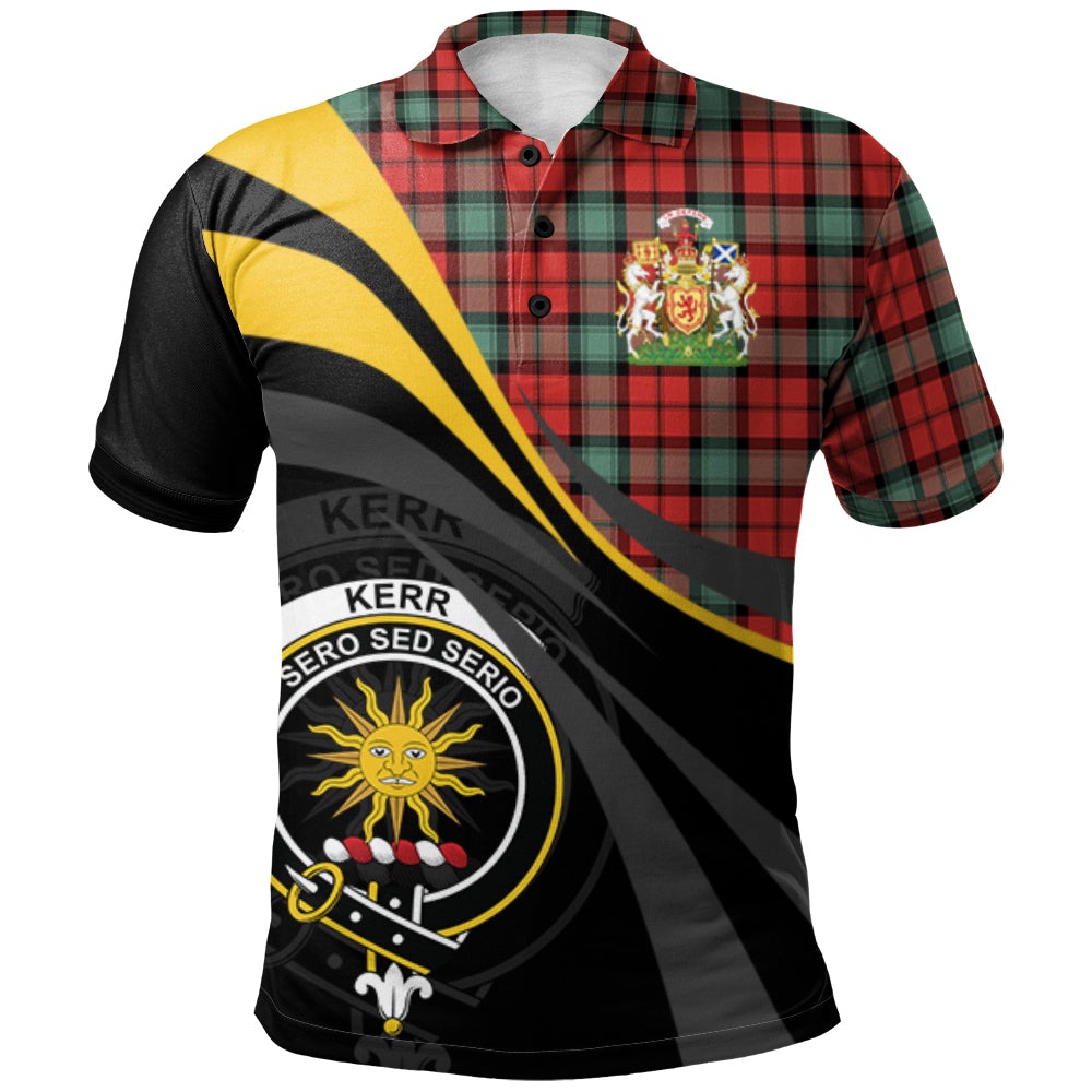 Kerr Ancient Tartan Polo Shirt - Royal Coat Of Arms Style
