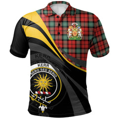 Kerr Ancient Tartan Polo Shirt - Royal Coat Of Arms Style