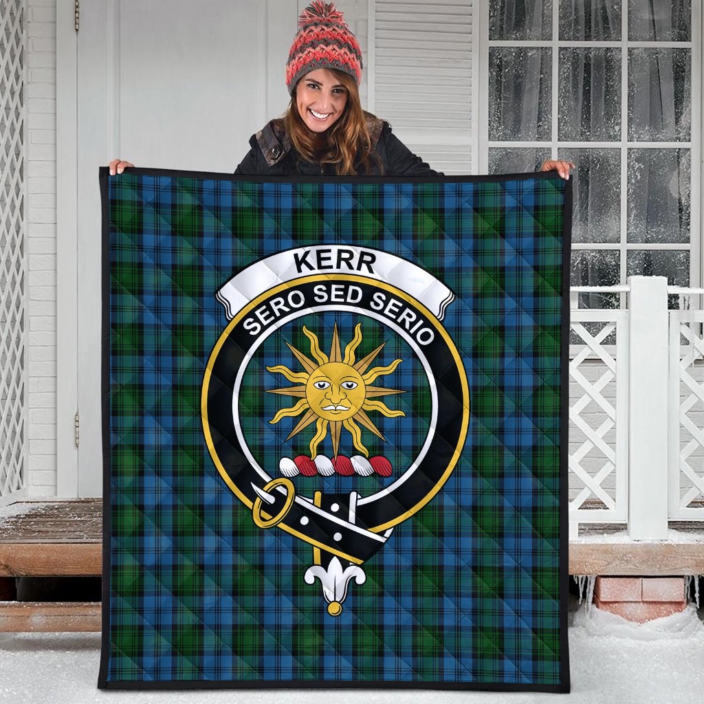 Kerr Hunting Tartan Crest Quilt