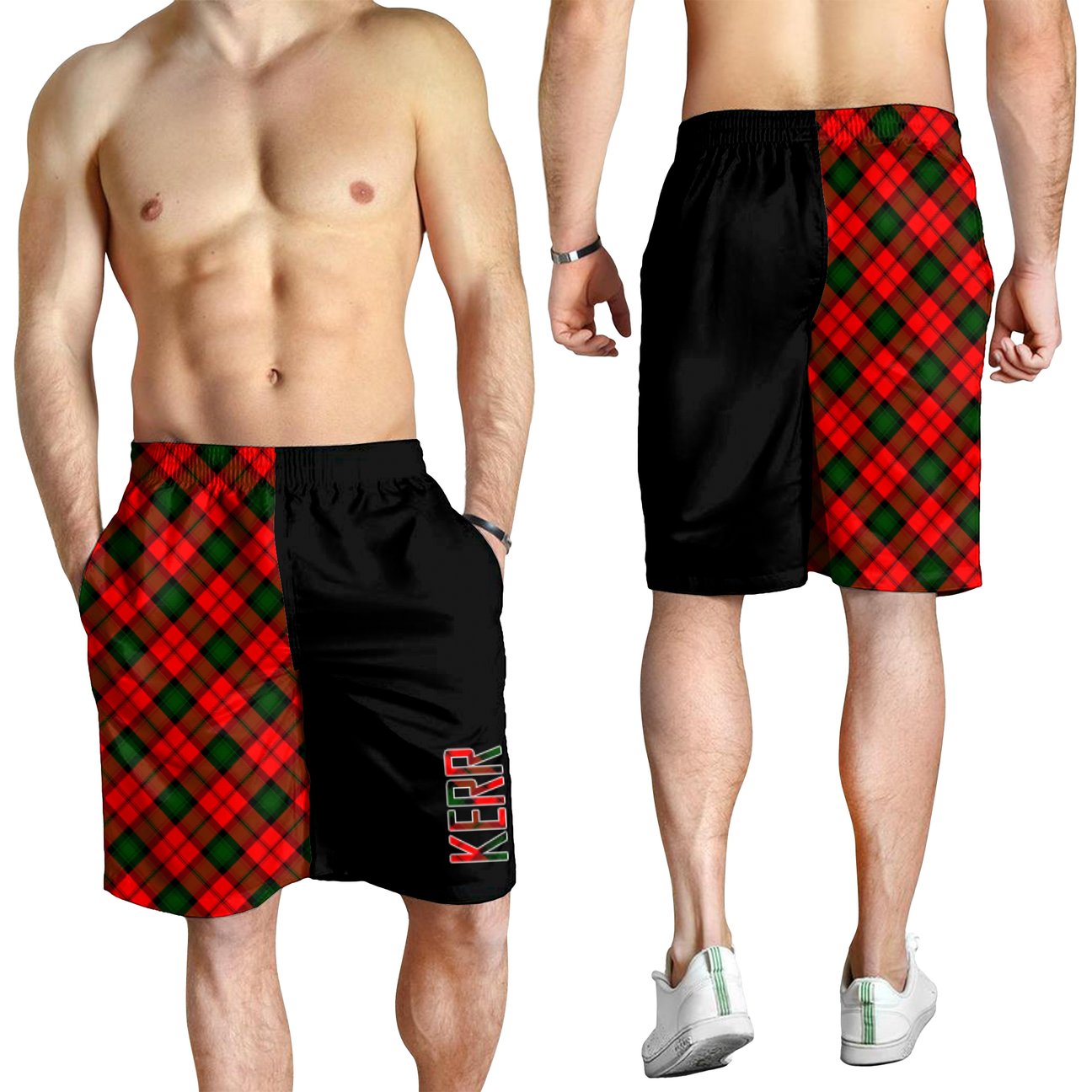 Kerr Modern Tartan Crest Men's Short - Cross Style