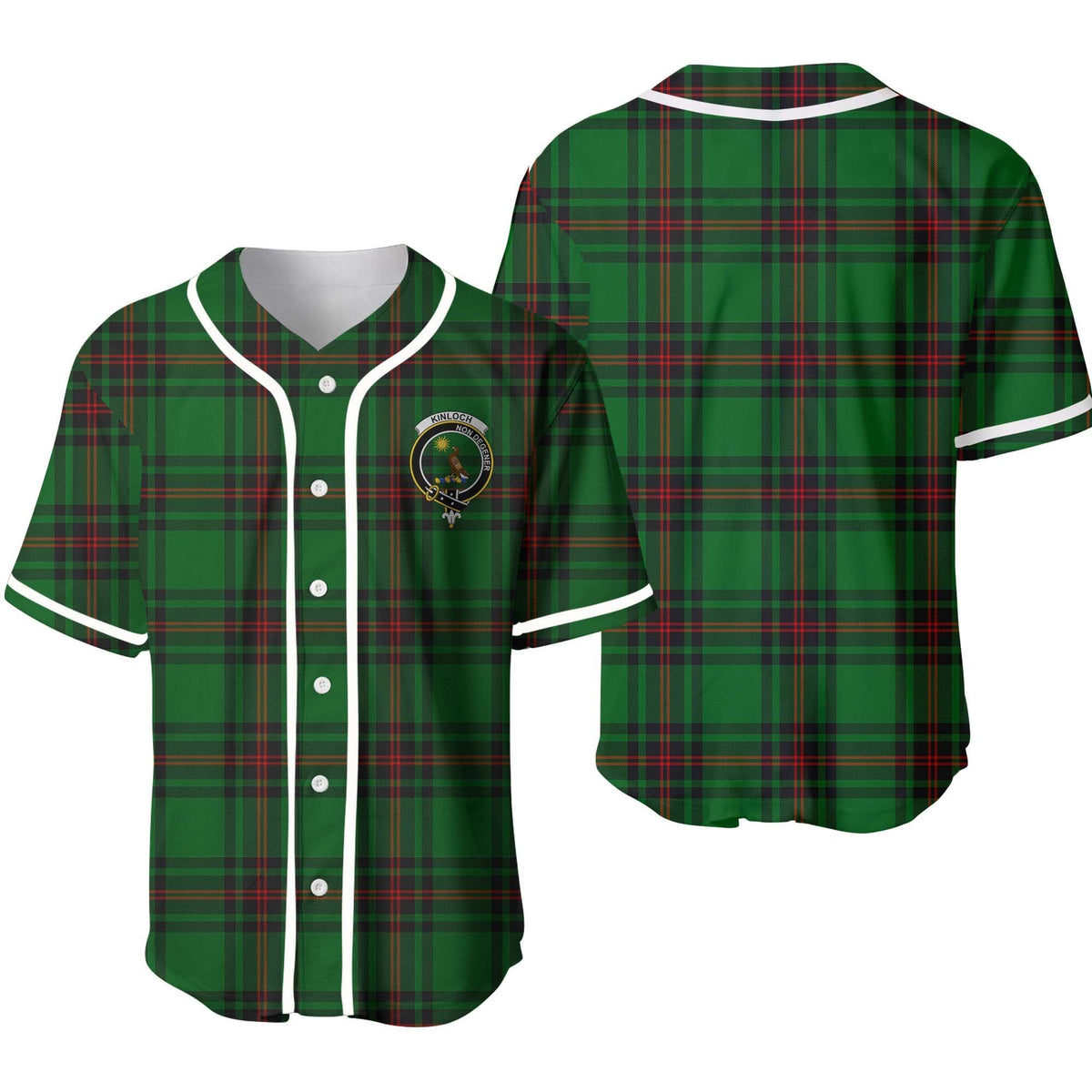 Kinloch Tartan Unisex Baseball Jersey