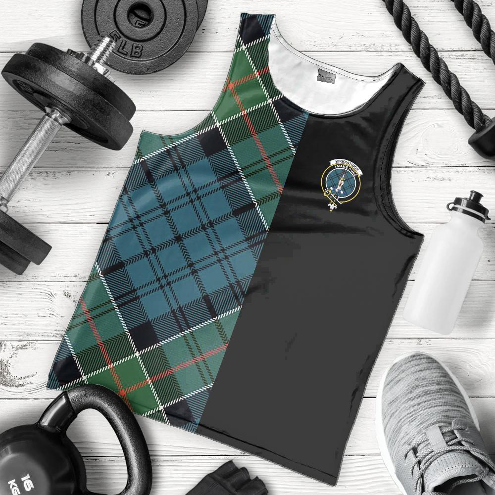 Kirkpatrick Tartan Crest Men's Tank Top - Cross Style