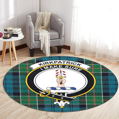 Kirkpatrick Tartan Crest Round Rug