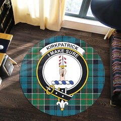 Kirkpatrick Tartan Crest Round Rug