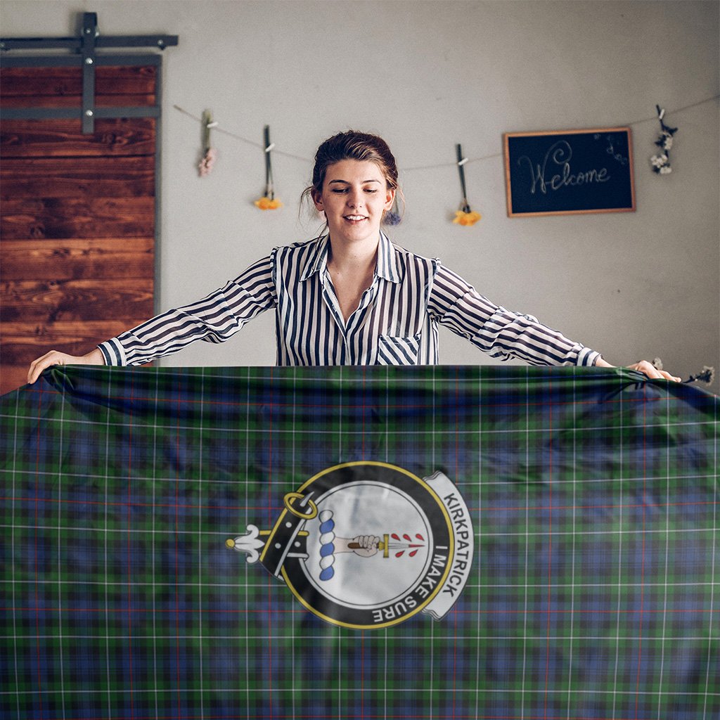 Kirkpatrick Tartan Crest Tablecloth