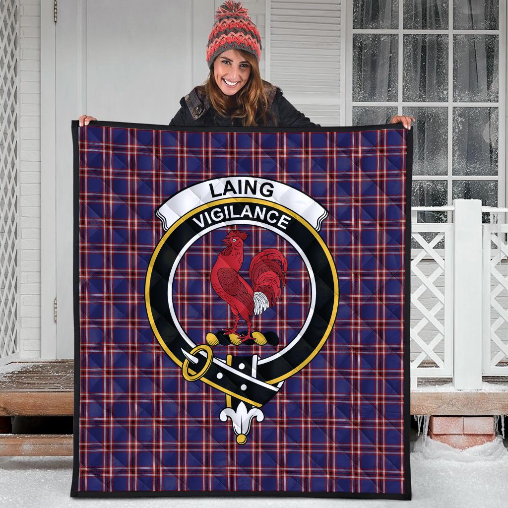 Laing of Archiestown Tartan Crest Quilt
