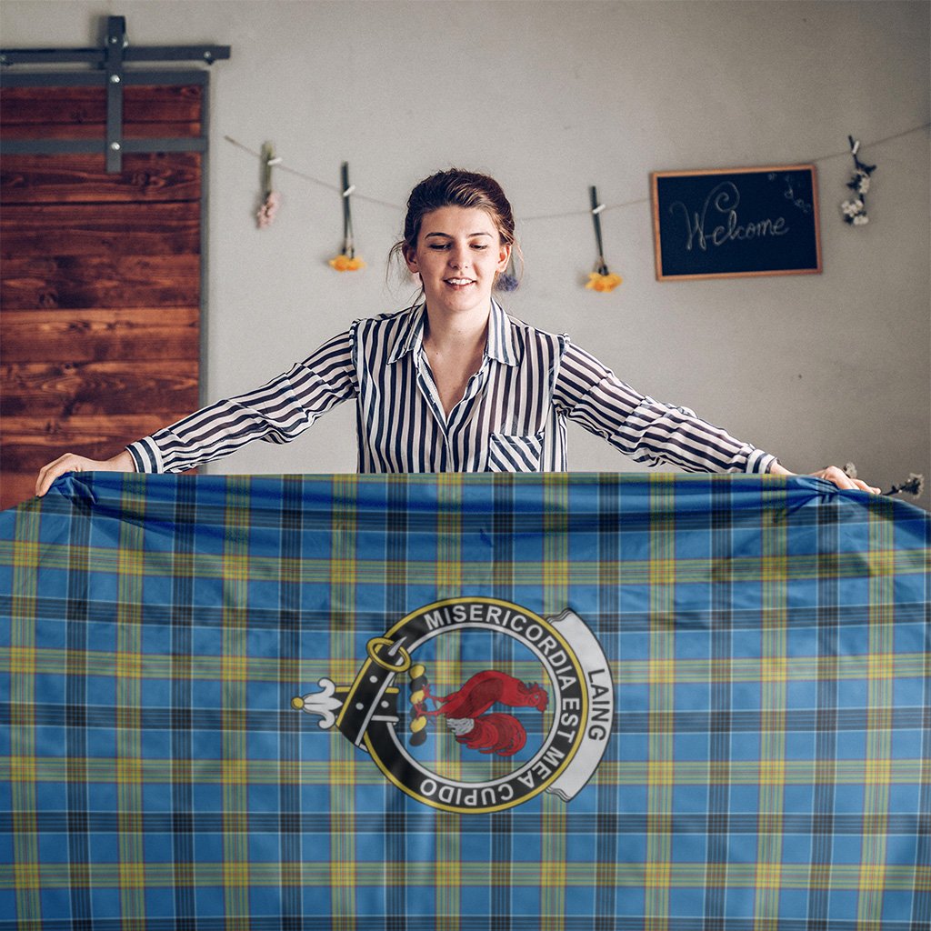 Laing Tartan Crest Tablecloth