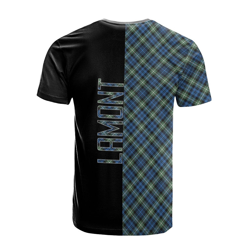 Lamont Ancient Tartan T-Shirt Half of Me - Cross Style