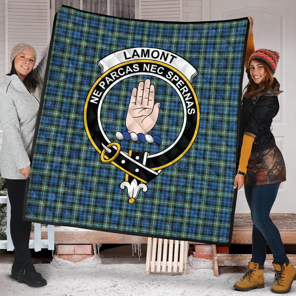 Lamont Ancient Tartan Crest Quilt