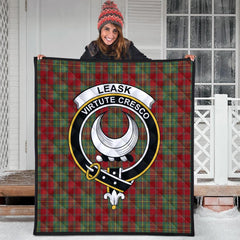 Leask Tartan Crest Quilt