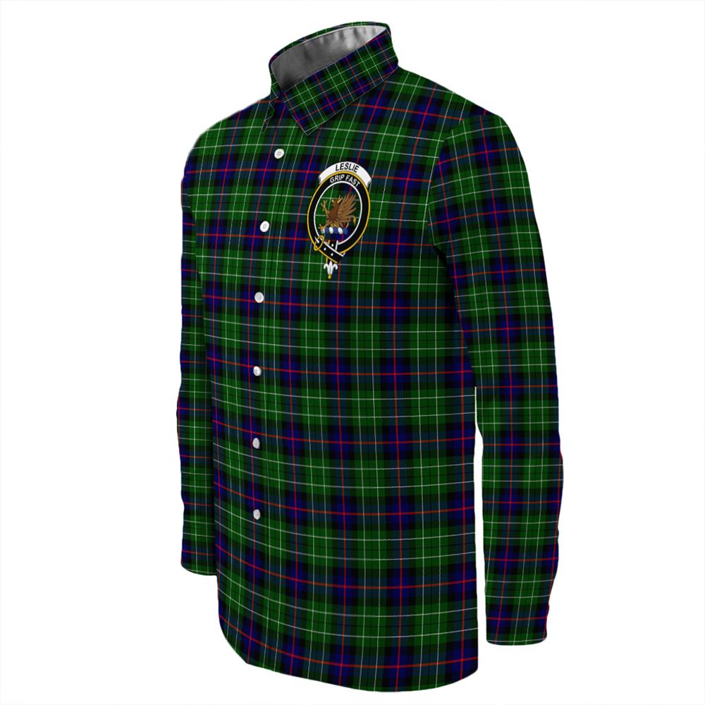 Leslie Hunting Ancient Tartan Long Sleeve Button Shirt