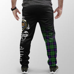 Leslie Hunting Tartan Crest Jogger Sweatpants - Alba Celtic Style