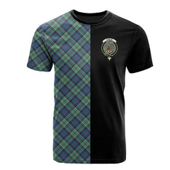 Leslie Hunting Ancient Tartan T-Shirt Half of Me - Cross Style
