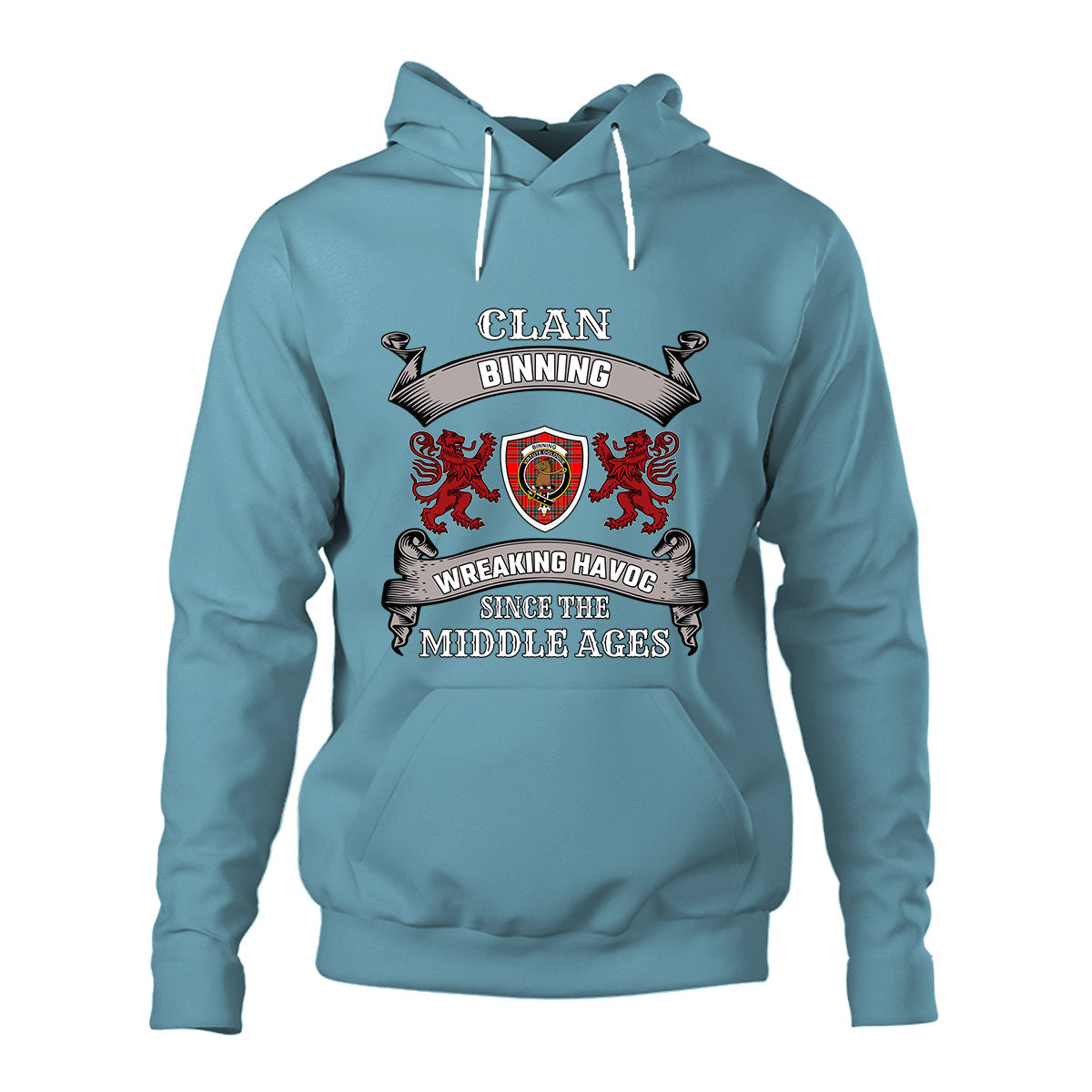 Binning Family Tartan - 2D Unisex Hoodie