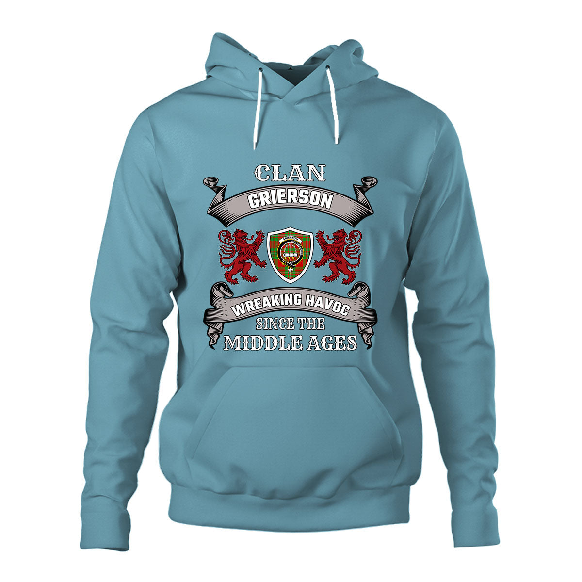 Grierson Family Tartan - 2D Unisex Hoodie