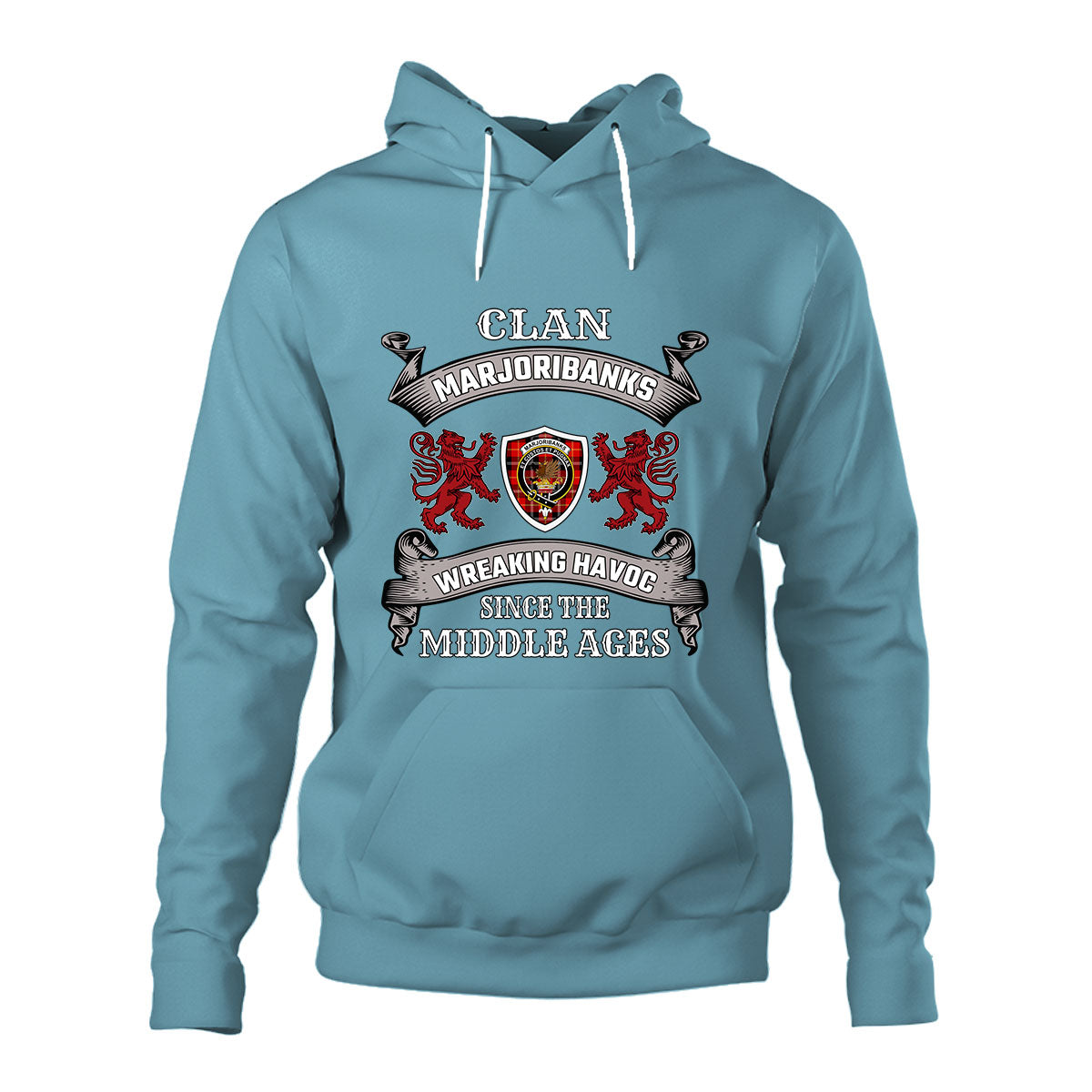 Marjoribanks Family Tartan - 2D Unisex Hoodie