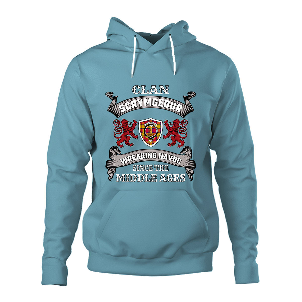 Scrymgeour Family Tartan - 2D Unisex Hoodie