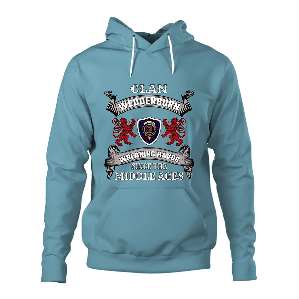 Wedderburn Family Tartan - 2D Unisex Hoodie