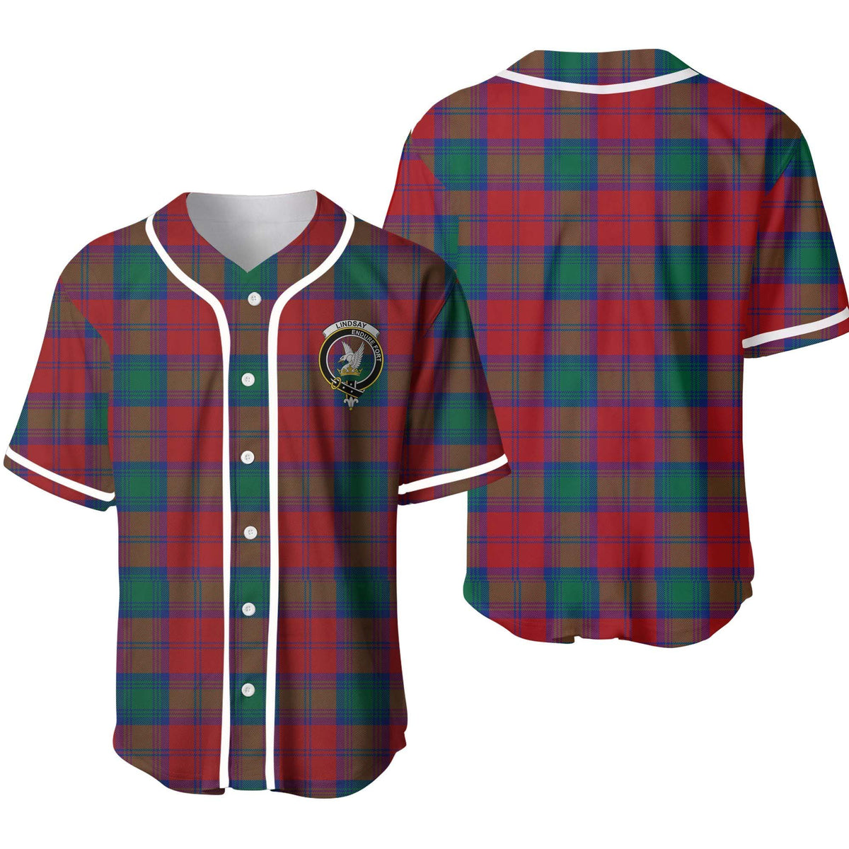 Lindsay Tartan Unisex Baseball Jersey