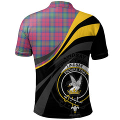 Lindsay Ancient Tartan Polo Shirt - Royal Coat Of Arms Style