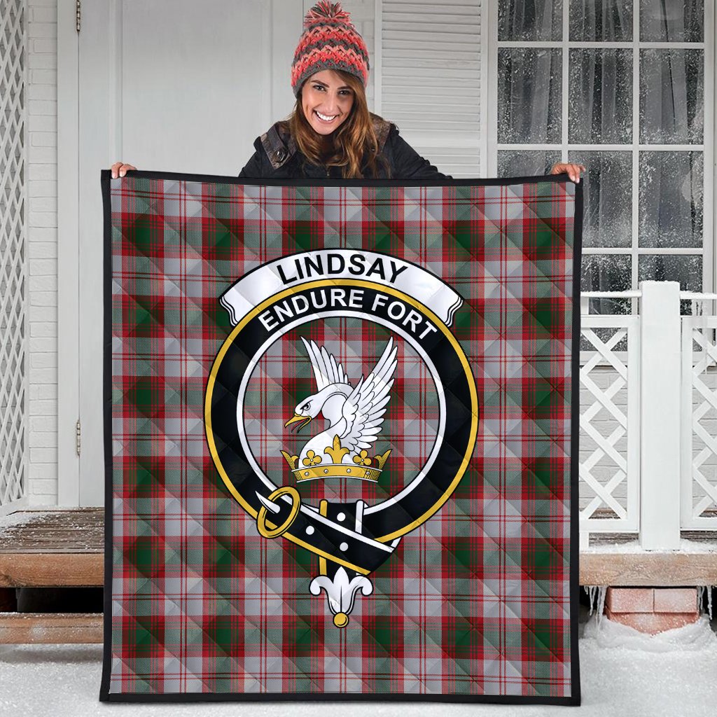 Lindsay Dress Red Tartan Crest Quilt