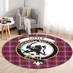 Little Tartan Crest Round Rug