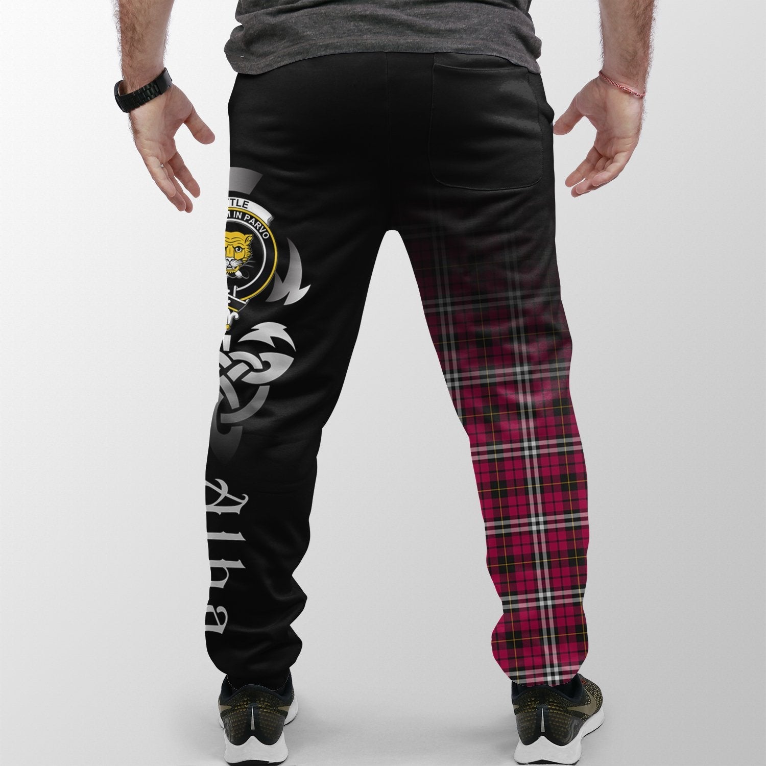 Little Tartan Crest Jogger Sweatpants - Alba Celtic Style