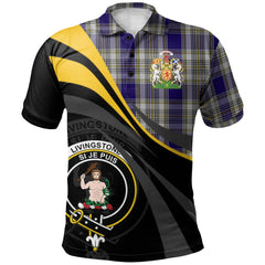 Livingston (MacLea) Dress Tartan Polo Shirt - Royal Coat Of Arms Style