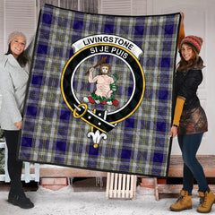 Livingston (MacLea) Dress Tartan Crest Quilt