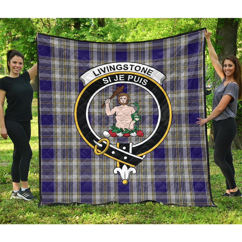 Livingston (MacLea) Dress Tartan Crest Quilt