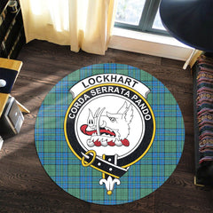 Lockhart Tartan Crest Round Rug