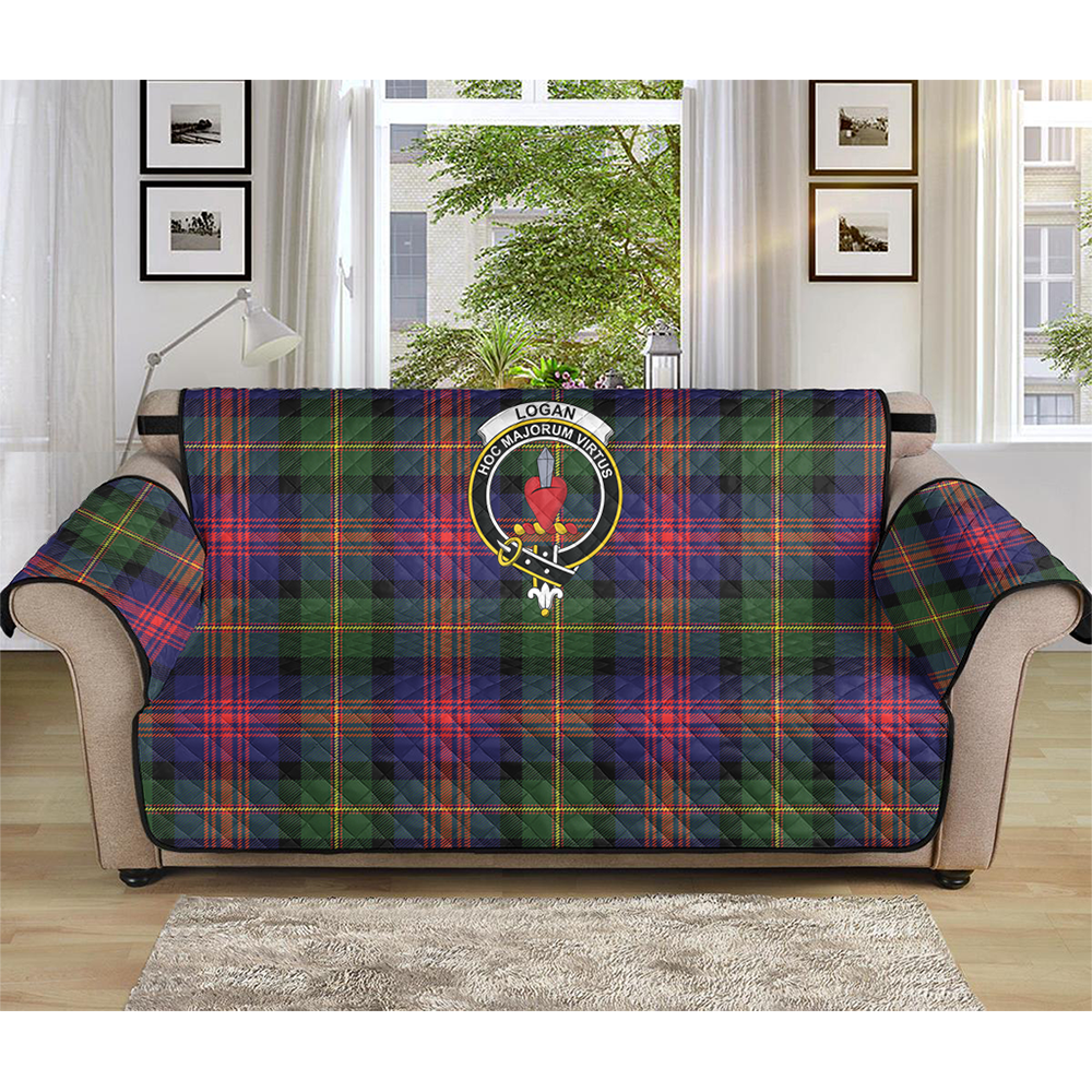 Logan Modern Tartan Crest Sofa Protector