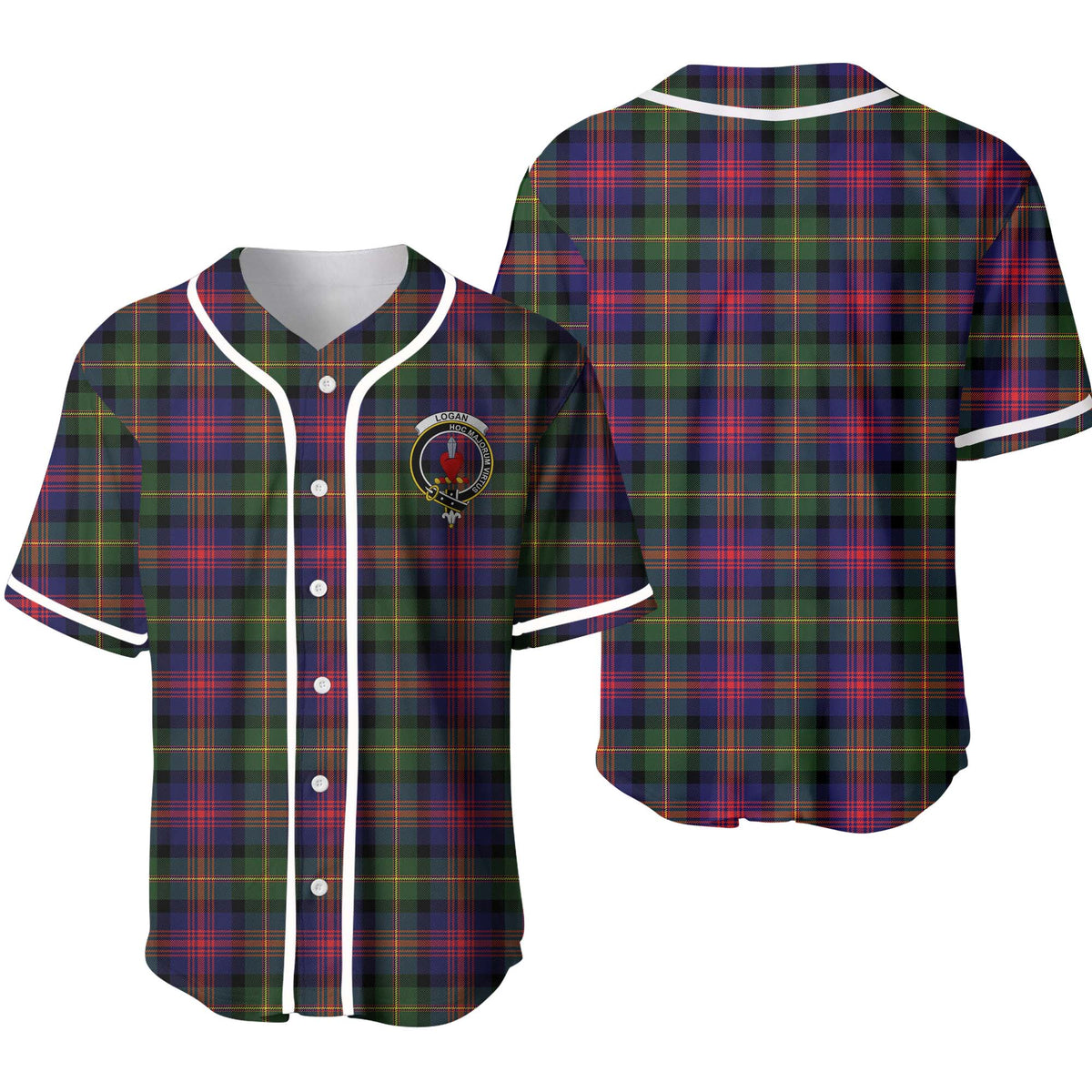 Logan Tartan Unisex Baseball Jersey