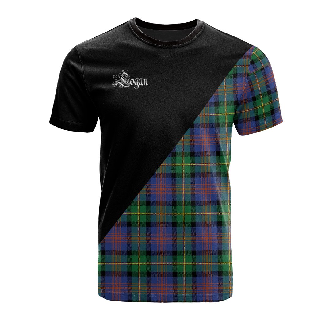 Logan Ancient Tartan - Military T-Shirt
