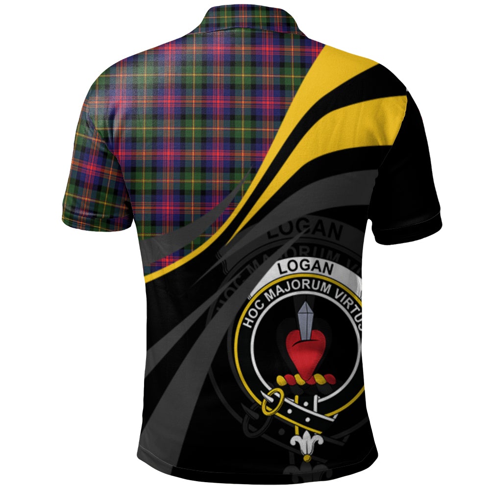 Logan Modern Tartan Polo Shirt - Royal Coat Of Arms Style