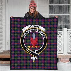 Logan Modern Tartan Crest Quilt