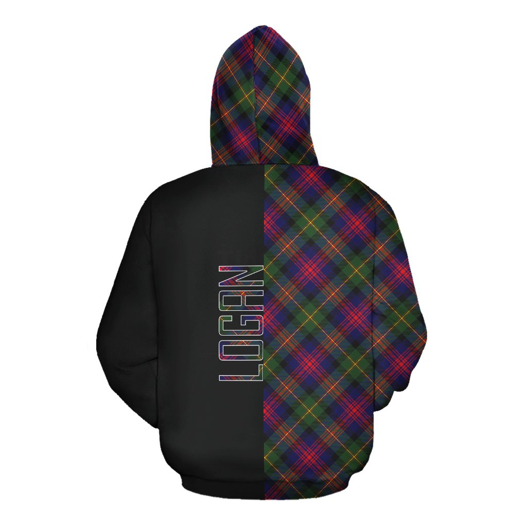 Logan Modern Tartan Hoodie Half of Me - Cross Style