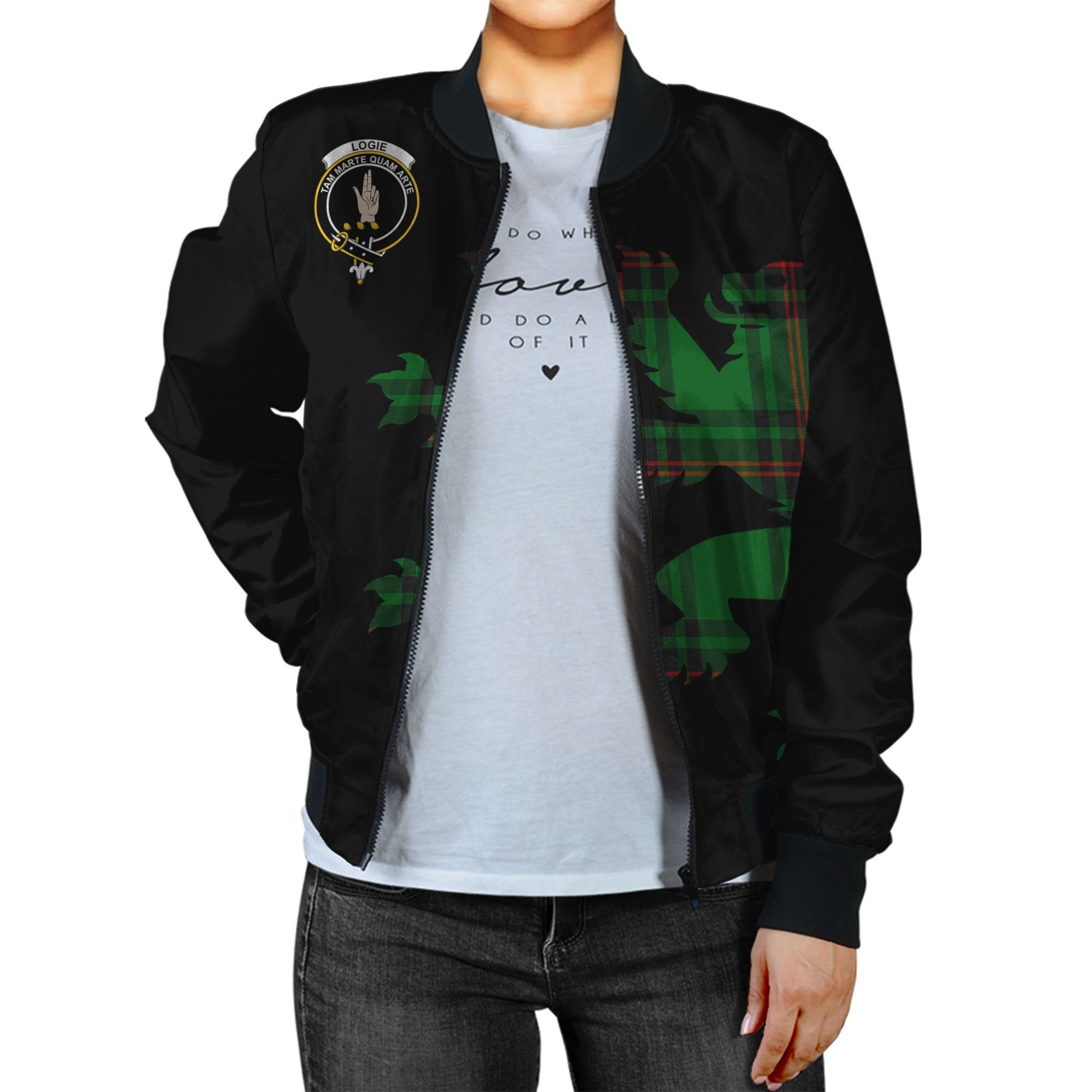 Logie Tartan Bomber Jacket Lion & Thistle