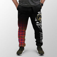 Lumsden Modern Tartan Crest Jogger Sweatpants - Alba Celtic Style