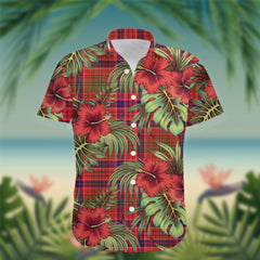 Lumsden Tartan Hawaiian Shirt Hibiscus, Coconut, Parrot, Pineapple - Tropical Garden Shirt