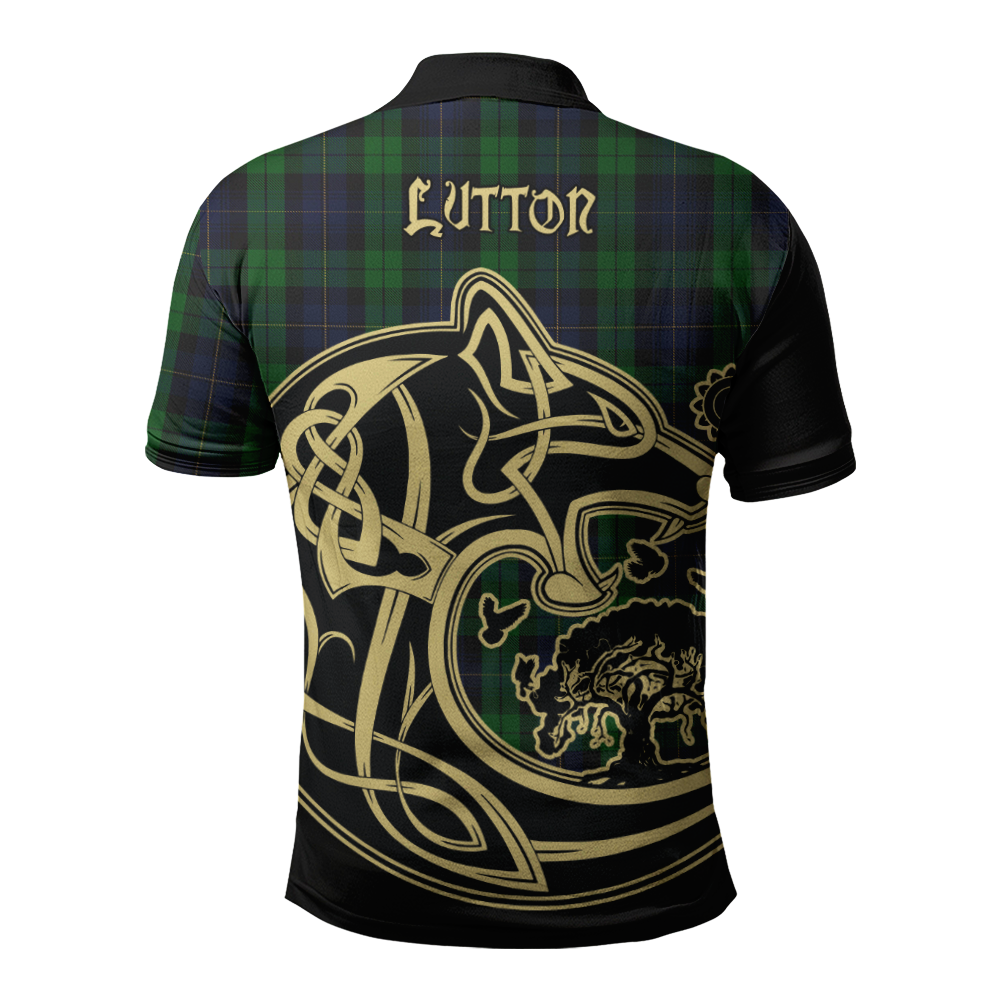 Lutton Tartan Polo Shirt Viking Wolf