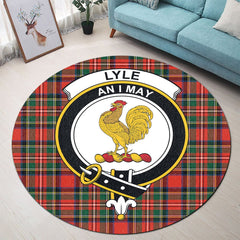 Lyle Tartan Crest Round Rug